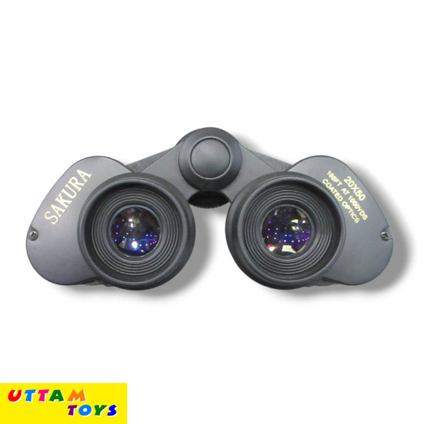 Uttam Toys Professional Binoculars Viewin Wide-Angle Lens – HD View - Water Resistant Protective Nonslip Rubber - (Black)