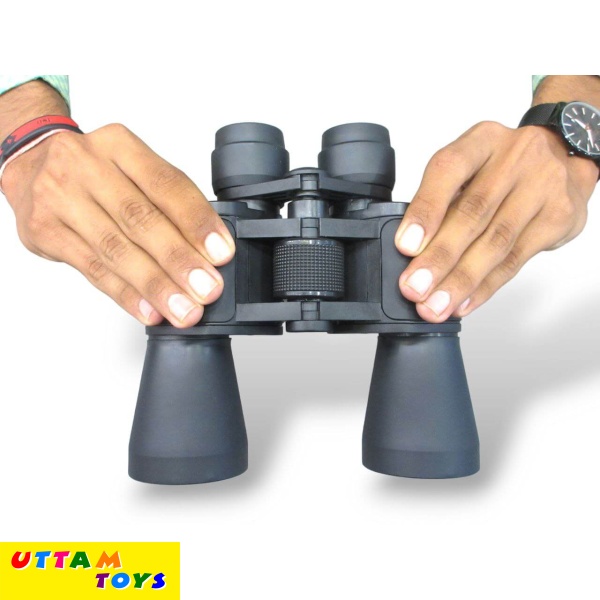 Uttam Toys Professional Binoculars Viewin Wide-Angle Lens – HD View - Water Resistant Protective Nonslip Rubber - (Black)