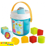Simba ABC Colorful Sorting Learning Bucket For Kids, Blue