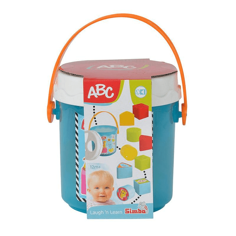 Simba ABC Colorful Sorting Learning Bucket For Kids, Blue