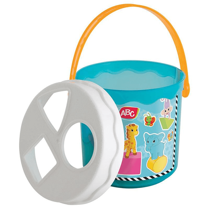 Simba ABC Colorful Sorting Learning Bucket For Kids, Blue