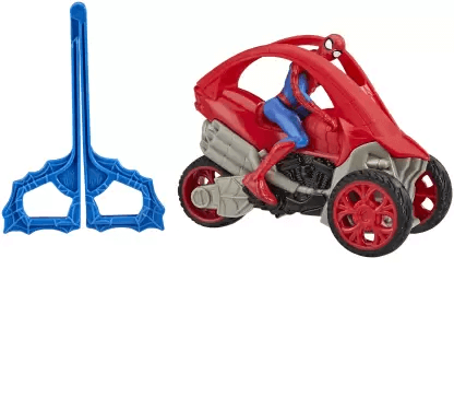 Hasbro Marvel Spider-Man Stunt Vehicle 6-Inch-Scale Super Hero Action Figure And Vehicle Toy