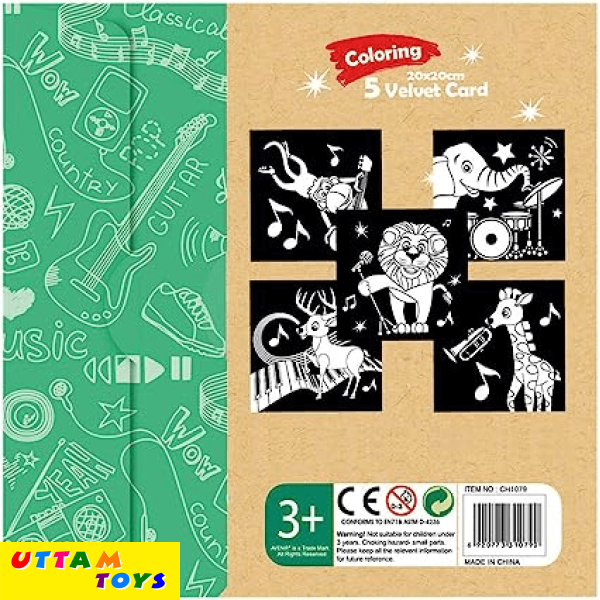 Uttam Toys Avenir Forest Concert Velvet Creative Set (Multi-Colour)