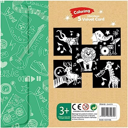 Uttam Toys Avenir Forest Concert Velvet Creative Set (Multi-Colour)