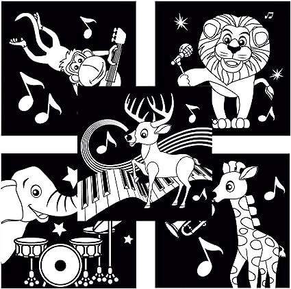 Uttam Toys Avenir Forest Concert Velvet Creative Set (Multi-Colour)