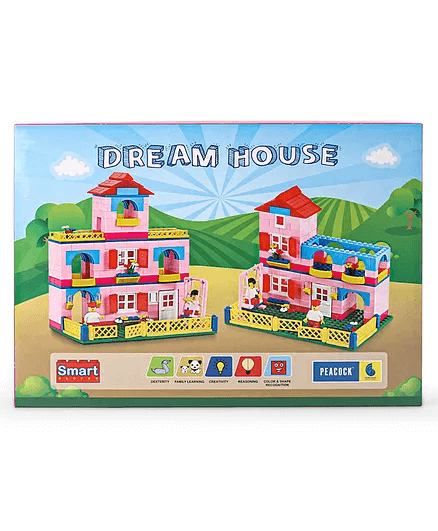 Peacock Smart Blocks Dream House Construction Set Multicolour - 360 Pieces