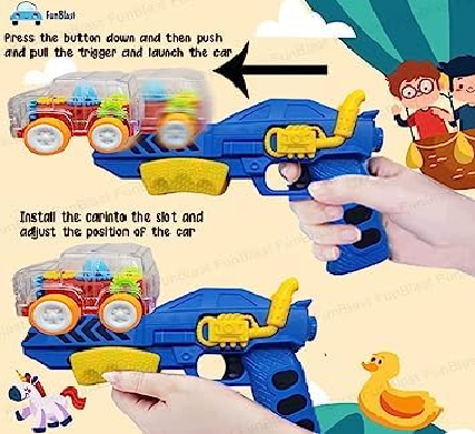 Transparent Gear Car Launcher Gun