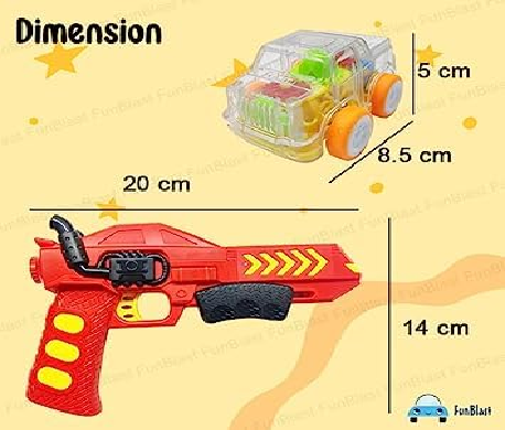 Transparent Gear Car Launcher Gun