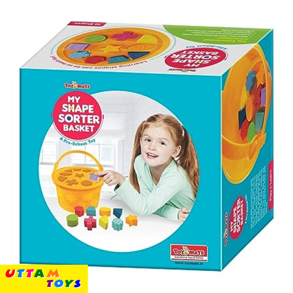 Toymate My Shape Sorter Basket- A Pre School Toy with 10 Shapes & Colours