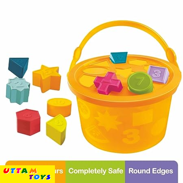 Toymate My Shape Sorter Basket- A Pre School Toy with 10 Shapes & Colours