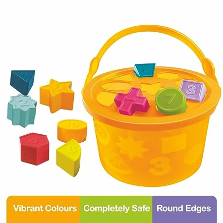 Toymate My Shape Sorter Basket- A Pre School Toy with 10 Shapes & Colours