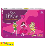 Toymate Style Divas - Over 600 Combinations - A Fashion Designing Model Trace & Art Drawing Game for Age 6 Years+