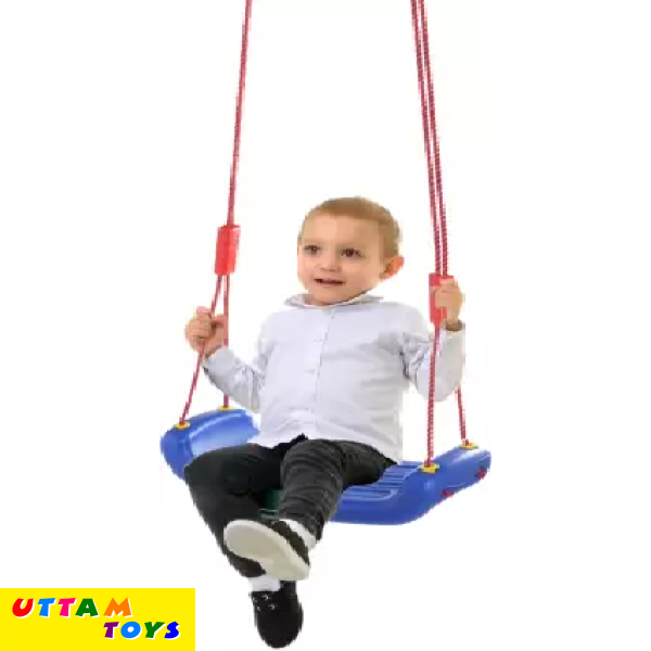 Prime Swing Seat Jhula for Kids, Age 3 to 10 Years with Hand Grip (Blue)