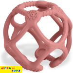 LuvLap Silicone Ball Teether, Pink