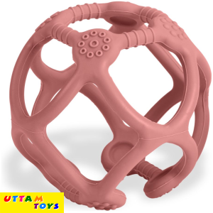 LuvLap Silicone Ball Teether, Pink
