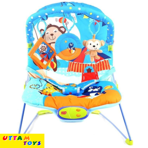 LuvLap Magic Circus Baby Bouncer, Blue