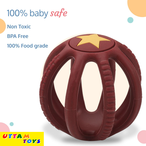 LuvLap Baby Teether (Maroon)