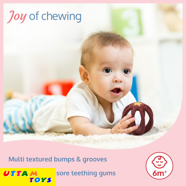 LuvLap Baby Teether (Maroon)