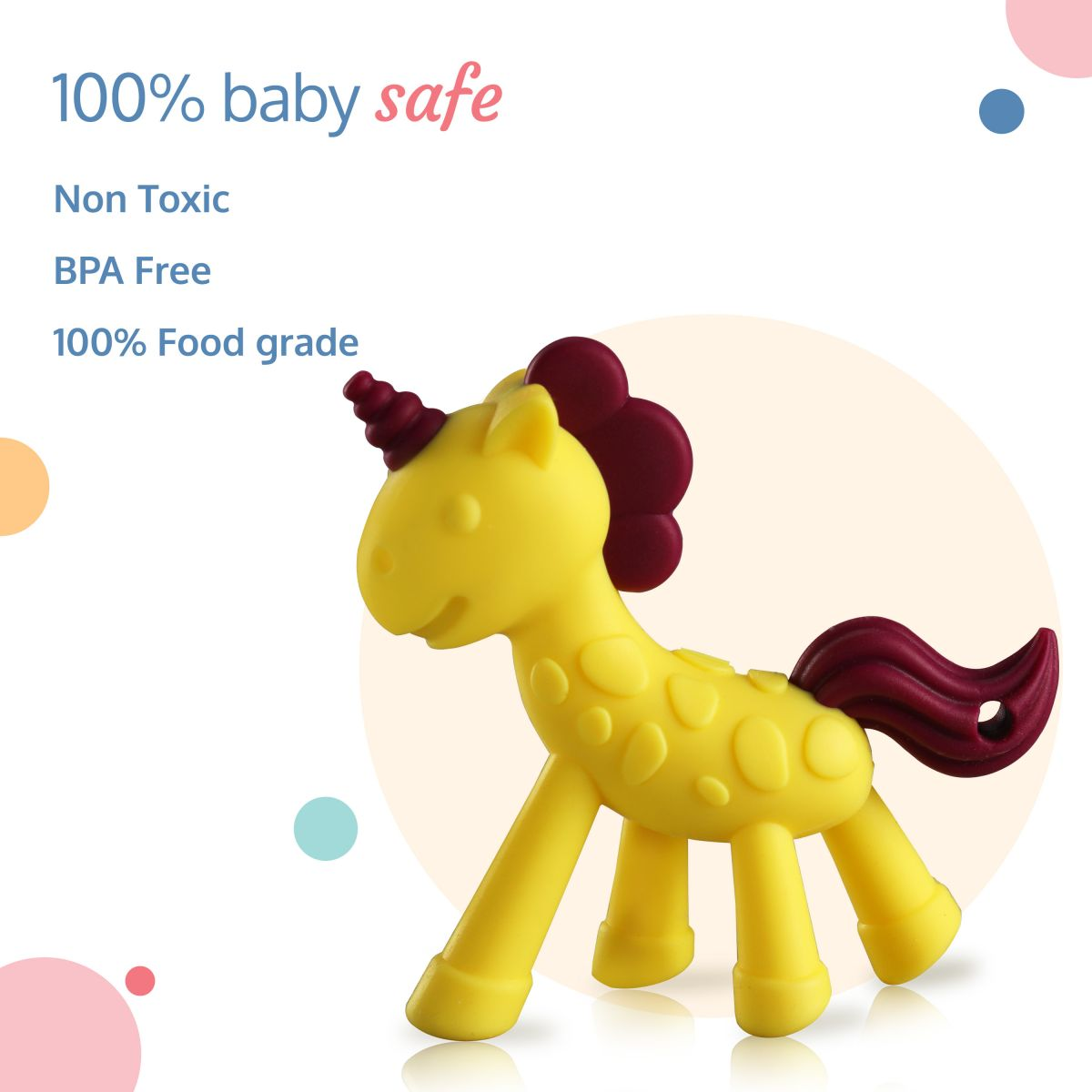 LuvLap Silicone Teether (Yellow)