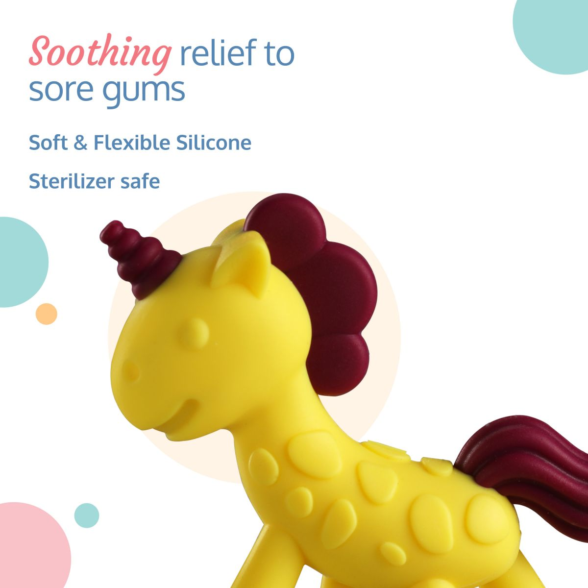 LuvLap Silicone Teether (Yellow)