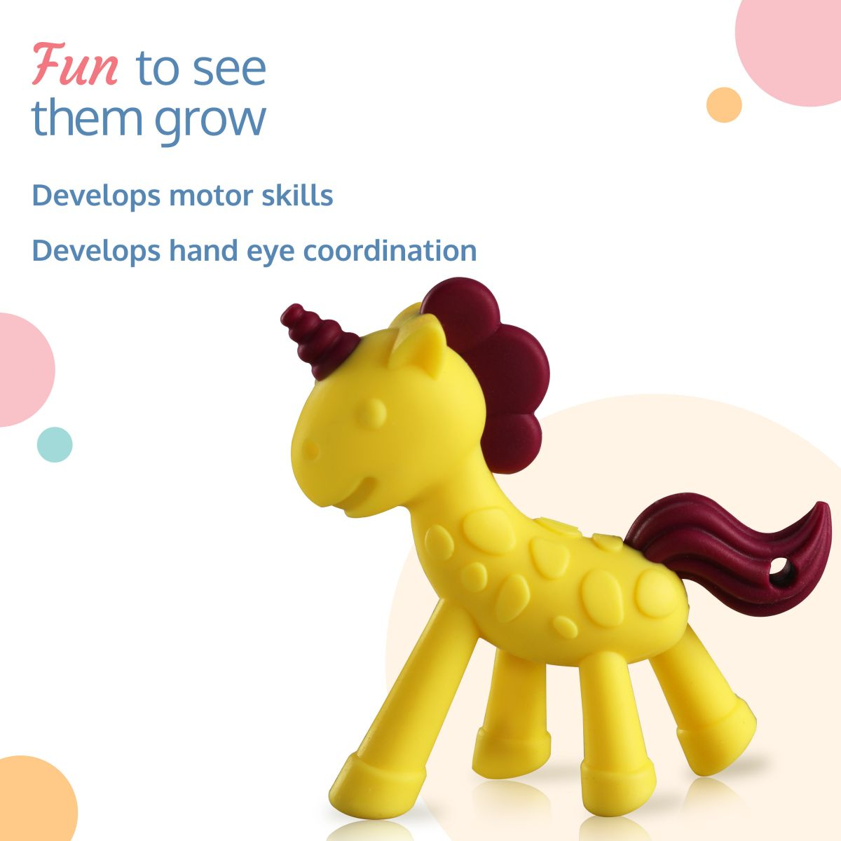 LuvLap Silicone Teether (Yellow)
