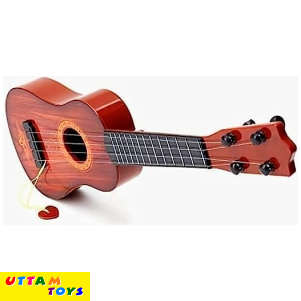 Guitar Toy 4-String Acoustic Music Learning Toys | Musical Instrument Educational Toy Guitar for Beginner | Sound Toys Best Gift for Kids | Age 3-12 (Product Colour May Vary)