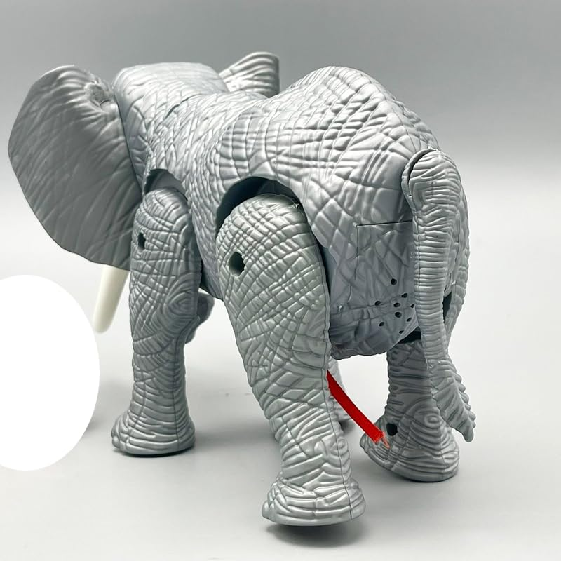 Walking Elephant with Sounds | Musical and Walking Elephant | Battery Operated Water Spouting Elephant Toy | Realistic Design Toy
