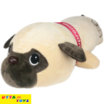 Sleeping Pug Puppy Plush Toy, 18" Stuffed Animal Throw Plushie Pillow Doll, Soft Fluffy Puppy Dog Hugging Cushion - Present for Every Age & Occasion(50cm)