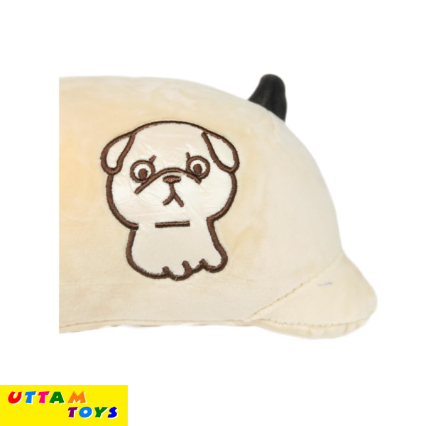 Sleeping Pug Puppy Plush Toy, 18" Stuffed Animal Throw Plushie Pillow Doll, Soft Fluffy Puppy Dog Hugging Cushion - Present for Every Age & Occasion(50cm)