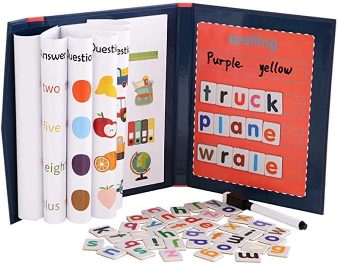 Magnetic Word Spelling Game Learning Letters for Toddlers,Educational ABC Learning Game Alphabet Toys Magnetic Letter for Kids for Fridge Magnets for Babies