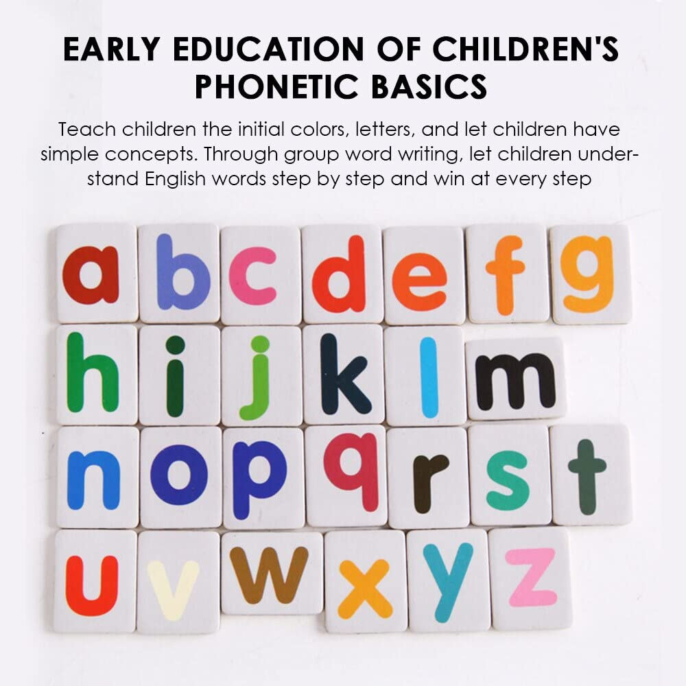 Magnetic Word Spelling Game Learning Letters for Toddlers,Educational ABC Learning Game Alphabet Toys Magnetic Letter for Kids for Fridge Magnets for Babies