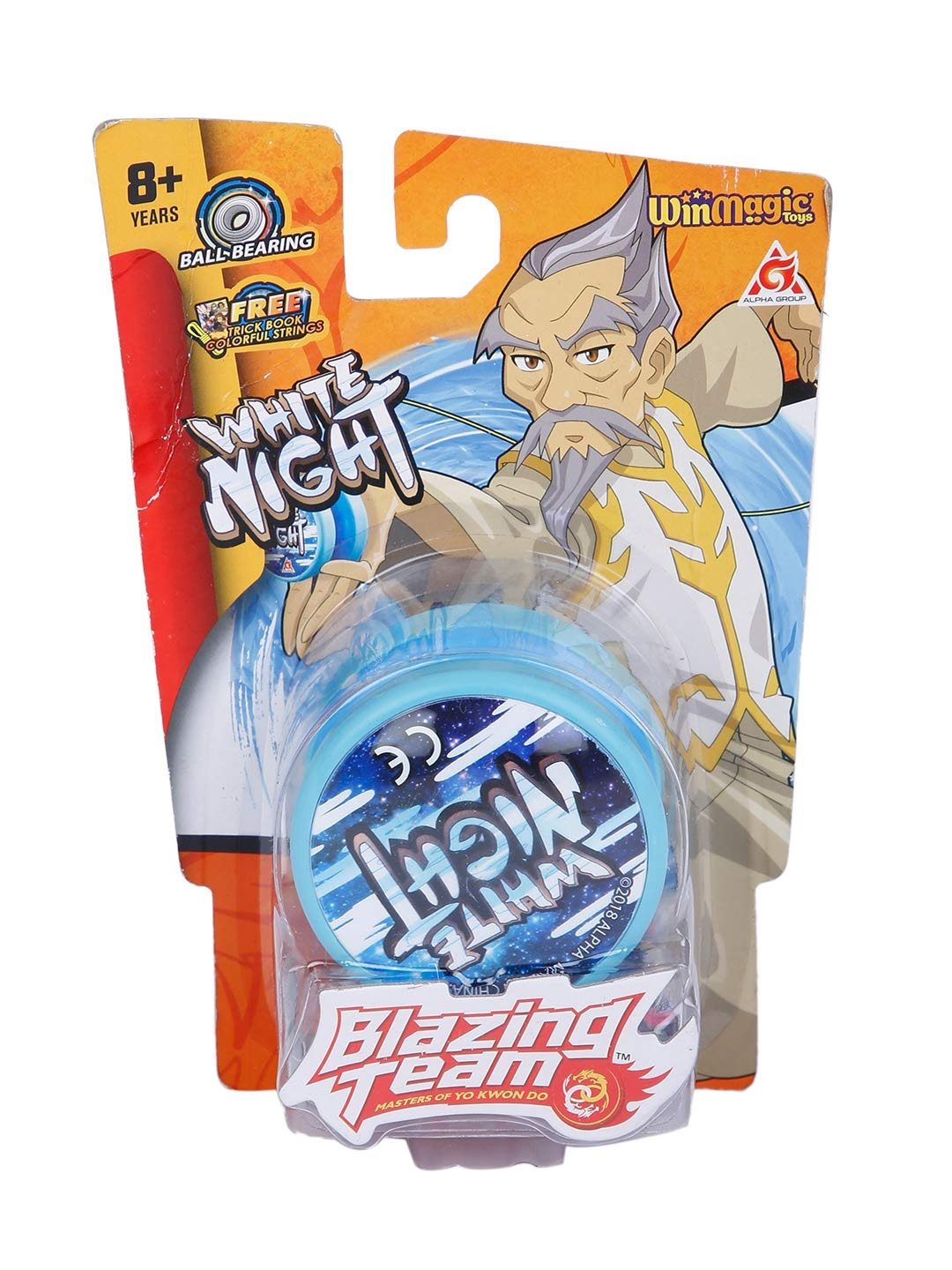 Blazing Teams Blazing Team Yoyo - Primary Series - White Night, Multicolor
