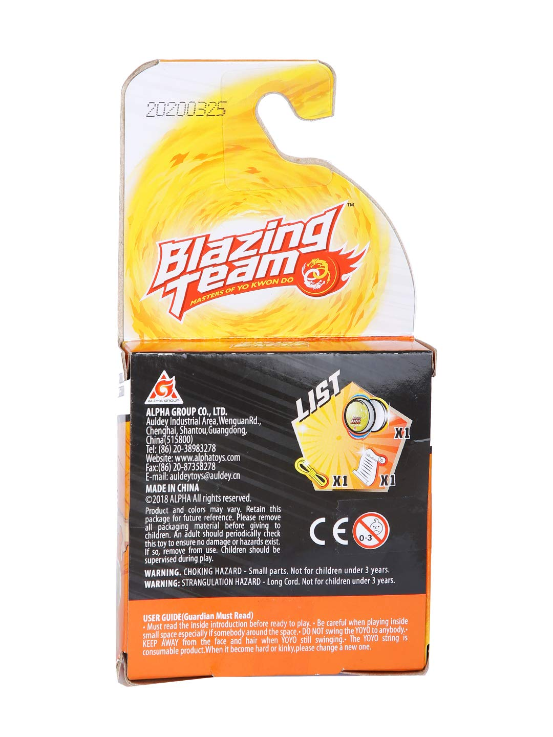 Blazing Teams Blazing Team Yoyo - Clutch Basic Yoyo, Raging Eagle, for Kids 5+ & Above, Multicolor