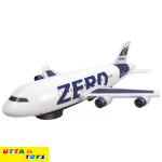 Zero Aircraft Musical Aircraft Toy with Light & Music 360 Rotation Plane for Kid (Multicolor, Pack of: 1)
