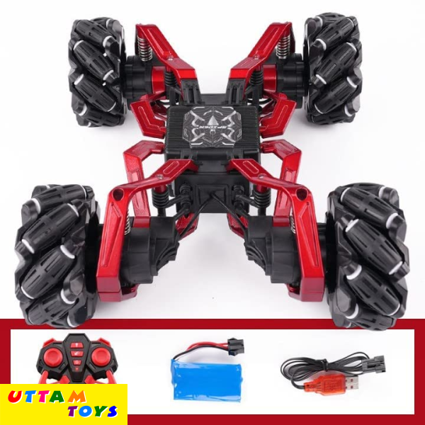 FREK SELAK,RC Stunt Car 2.4G Assemble Remote Control Drift Car Mecanum-Wheels Stunt RC Toys 4WD Spider Horizontal Monster Metal Body Toy Car Remote Control...