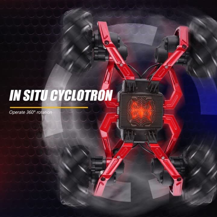 FREK SELAK,RC Stunt Car 2.4G Assemble Remote Control Drift Car Mecanum-Wheels Stunt RC Toys 4WD Spider Horizontal Monster Metal Body Toy Car Remote Control...