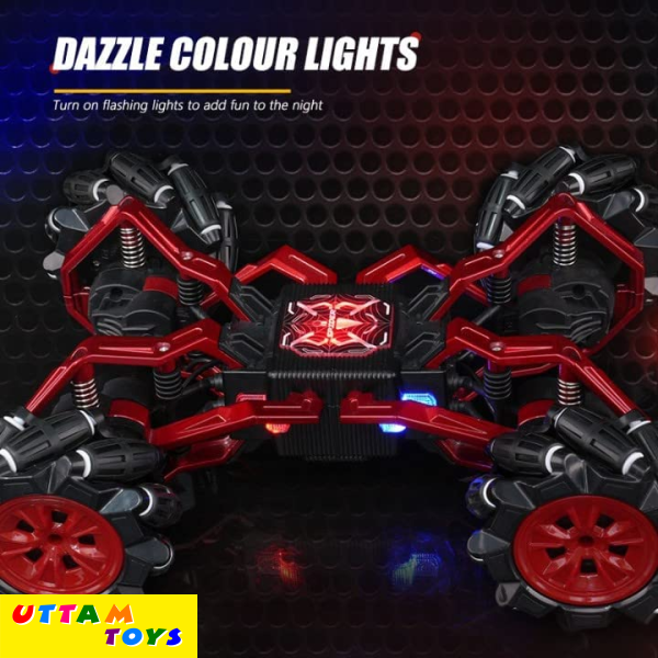 FREK SELAK,RC Stunt Car 2.4G Assemble Remote Control Drift Car Mecanum-Wheels Stunt RC Toys 4WD Spider Horizontal Monster Metal Body Toy Car Remote Control...