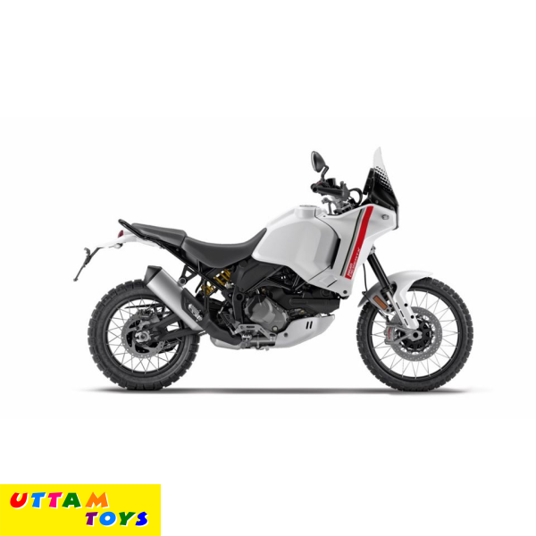 1/18 Scale Maisto Ducati Desert X Motorcycle Model Toy Off Road Bike White